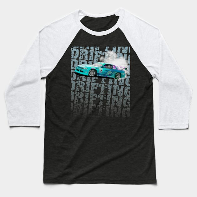 Drift Car Design Baseball T-Shirt by allovervintage